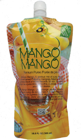 OK Mango Mango Puree 17oz for 3 POUCHES. PRICE INCLUDES SHIPPING.